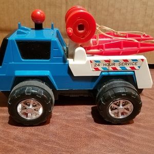 Vintage toy tow truck